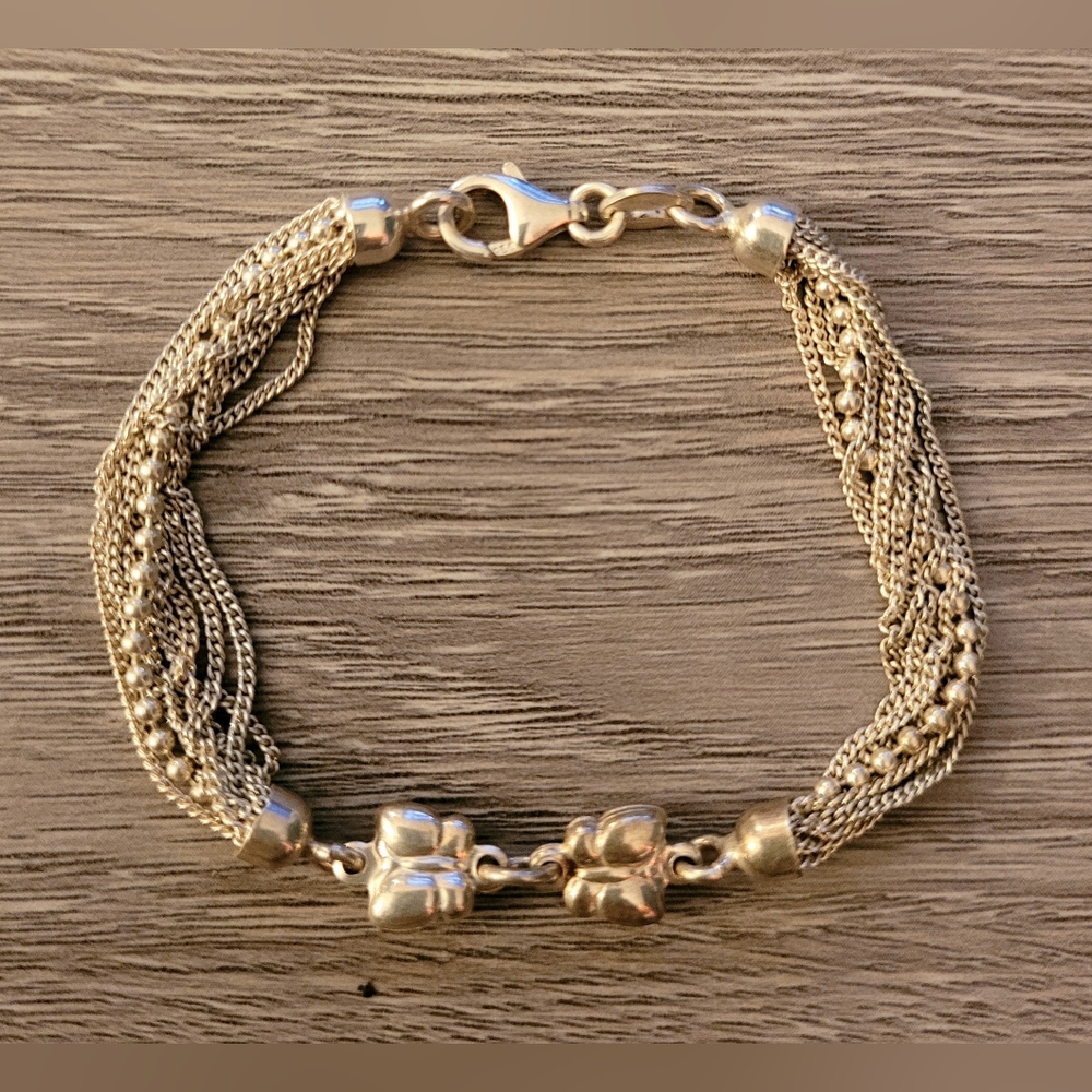 Sterling Silver Butterfly Child's Bracelet
